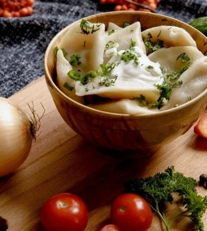 Вареники с сырым картофелем и луком
